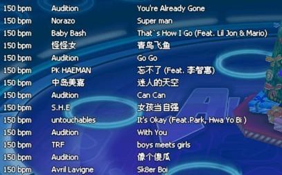 劲舞团,曲目,玩家,节奏,舞曲,激情,10,列表,旋律,歌曲